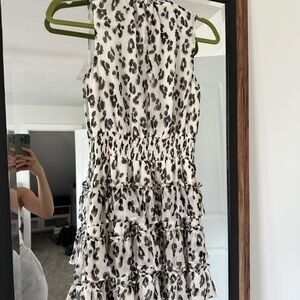 Express animal print dress